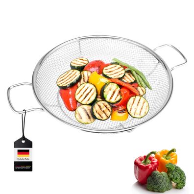 bremermann Grillkorb rund / / Edelstahl Ø ca. 30 cm / / 2 Griffe