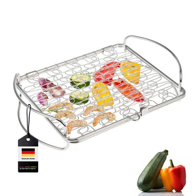 bremermann Grillkorb dehnbar / Edelstahl / 29,7 x 21,4 cm