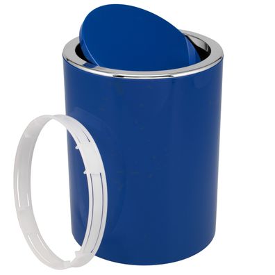 bremermann Kosmetikeimer SAVONA 5,5 Liter aus Kunststoff, rund - blau