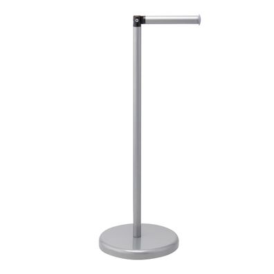 bremermann Stand-WC-Rollenhalter 2in1, Ersatzrollenhalter (4 Rollen), grau