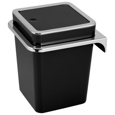 bremermann Kosmetikeimer SAVONA inkl. Wandhalterung 6 Liter, eckig schwarz