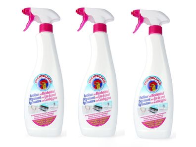 Chante Clair Fettlöser mit Bleichmittel 3x 625ml Sgrassatore con Candeggina