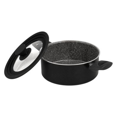 bremermann Induktions-Kochtopf mit Deckel, Universaltopf beschichtet, ca. 2,5 L