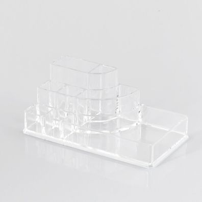 bremermann Kosmetik-Organizer mit 8 Fächern für kleinere Produkte, transparent