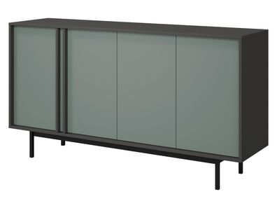 Sideboard Alsy 4D REG 6 Highboard Metallfüße Kommode Wohnzimmer Kollektion