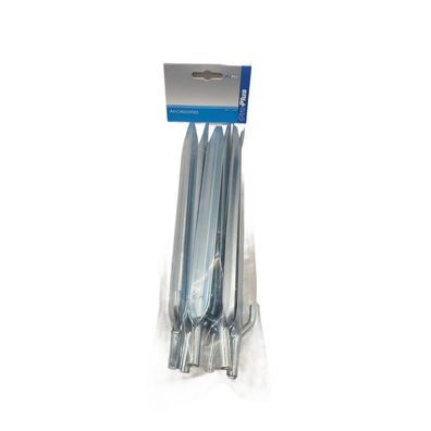 ProPlus Zelthering Erdnagel 25cm Metal D?bel mit Haken 6 St?ck