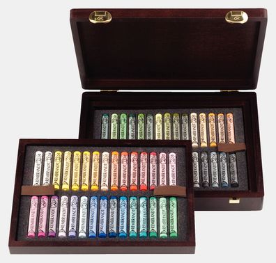 Rembrandt Set weiche Pastelle im Holzkasten, für Landschaften Deluxe