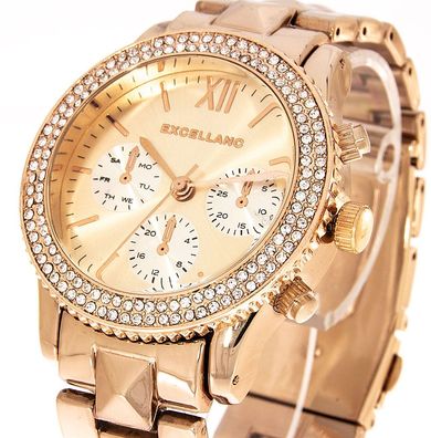 Damenuhr Excellanc Farbe rose gold 40mm
