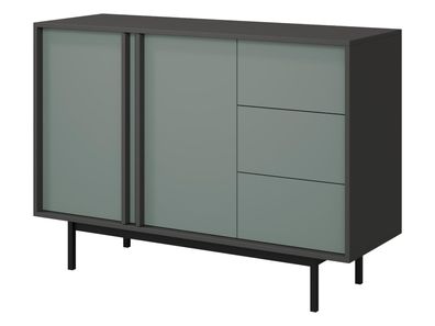 Sideboard Alsy 3S2D REG 7 Metallfüße Kommode Wohnzimmer Kollektion