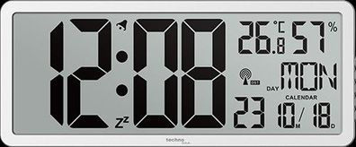 technoline WS8135 Funkwanduhr | DCF-77 Funkempfang | Wochentagsanzeige