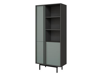 Standregal Alsy 3D REG 2 Metallfüße Regal Wohnzimmer Kollektion