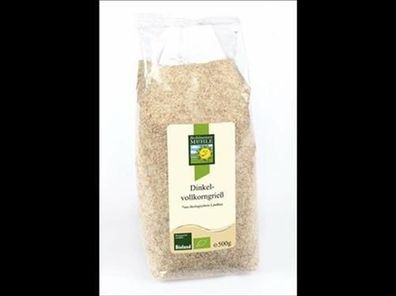 Bohlsener Mühle 6x Dinkelvollkorngrieß 500g