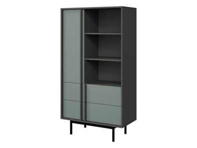 Standregal Alsy 2S REG 4 Metallfüße Regal Wohnzimmer Kollektion
