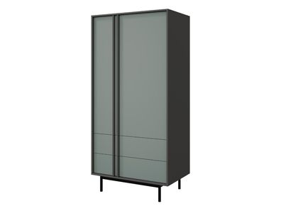 Kleiderschrank Alsy 2S2D REG 1 Metallfüße Kleiderschrank Schlafzimmer Kollektion