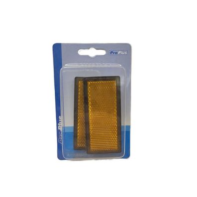 ProPlus Reflektor orange 85x39mm selbstklebend mit Grundplatte 2St. im Blister