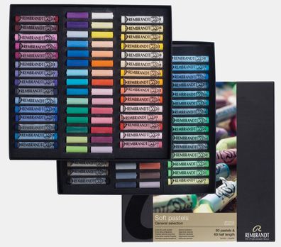Rembrandt Set weiche Pastelle, Master | 60 ganze Pastelle + 60 halbe Pastelle