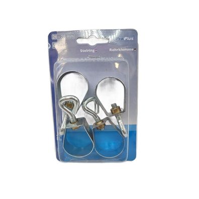 ProPlus Rohrklemme 26-28mm 4 Stück im Blister Zeltzubehör Camping Zubehör