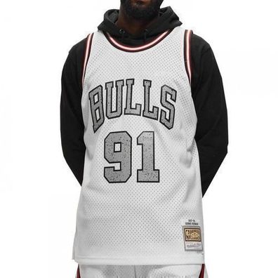 Mitchell & Ness Herren T-Shirt NBA Cracked Cement Swingman Jersey Bulls 1997