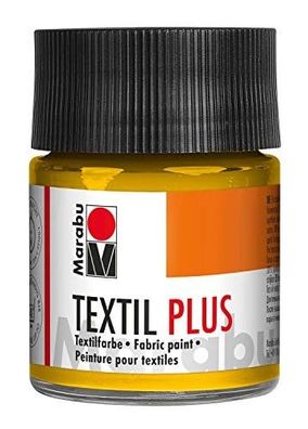 Marabu Textilmalfarbe Textil plus 50ml Textilfarbe T-Shirt Jeans 021 Mittelgelb