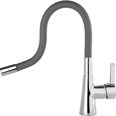 Küchenarmatur Flexible, dunkelkgrau, Wasserhahn, Spültischarmatur, Mischbatterie