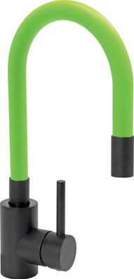 Küchenarmatur Flexible BLACK, grün Wasserhahn, Spültischarmatur, Mischbatterie