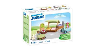 Playmobil 71691 Junior: Bio-Marktstand & Gabelstapler, Konstru