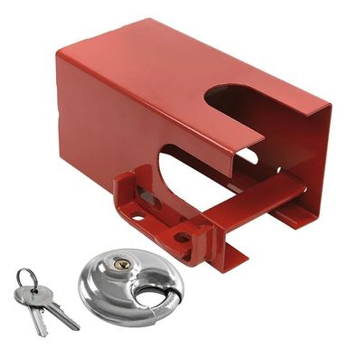 Kastensicherung 110x110mm mit Rundb?gel-Vorhangschloss PM