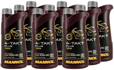 Mannol 4-Takt Plus 10W-40 9x1 Liter