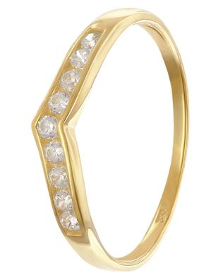 GLIZZ Schmuck Damenring Gold 333/8K mit Zirkonia GL8320