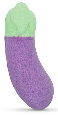 Aubergine Badebombe Lila Sex-Schaumbad?Beeren-Duft Badesalz Pflege Wellness Bad