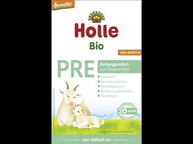 Holle 6x Bio-Anfangsmilch PRE aus Ziegenmilch 400g