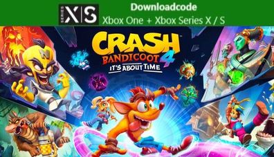NEU für XBOX ONE Series X S Spiel Crash Bandicoot 4: It´s About Time Game Key