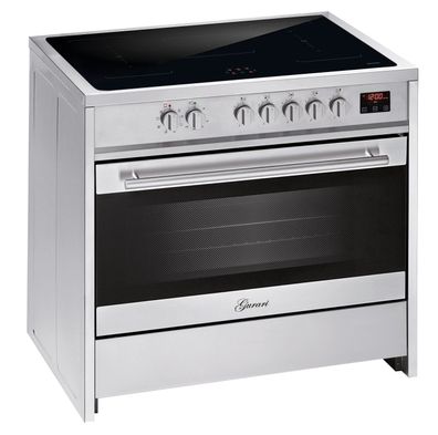 GURARI GCH E 913 X Induktions Standherd 90 cm, 5 Kochzonen , Edelstahl, Range Coocker