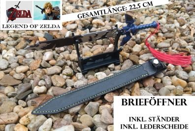 NEU Zelda Links Schwert als Brieföffner 22,5cm für Sammler Fans Cosplay Gamer