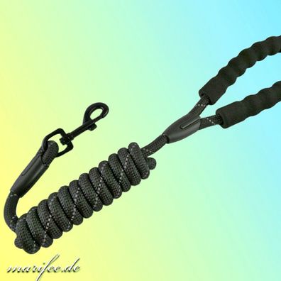 Komfort-Hundeleine, 12 mm Rundseil, 200 cm, Reflektierend Art.-Nr. 18024