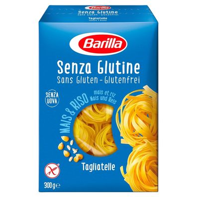 Barilla Pasta Tagliatelle Teigwaren Reis Mais glutenfrei 8 x 300 g 8er Pack