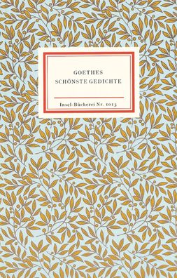 Goethes schönste Gedichte | Johann Wolfgang Goethe | Buch | Insel-Bücherei