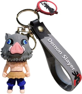 Inosuke Hashibira Schlüsselanhänger - Hochwertiger 3D-Silikonanhänger für echte Fans