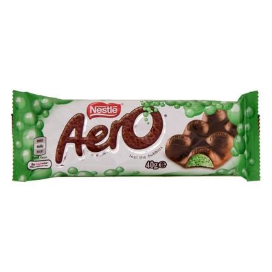 Nestle Aero Bubbly Mint Schokoriegel - Import 40 g