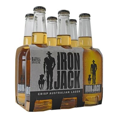 Iron Jack Crisp Australian Lager Bottle 3.3 % vol. 6x330 ml