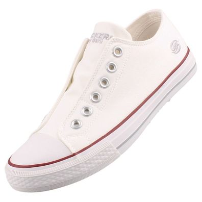 Dockers by Gerli Damen Canvas Sneaker Weiß 36UR202-710500