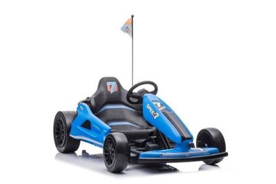 Kinder Elektroauto "e-Gokart" mit 24V und Driftfunktion + 2x 12V7A (24V7A) Akku und 2