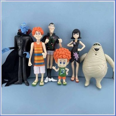 6Pcs Hotel Transsilvanien Mavis Modell Action-figuren Spielzeug Kinder Geschenke