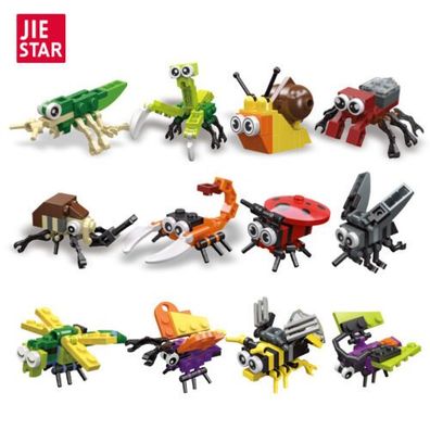 Padagogisches Puzzle Montage DIY Spielzeug Insekt Bausteine Mini Diamant Kinder