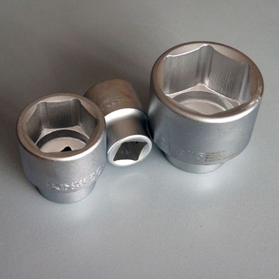 BGS Steckschlüssel-Einsätze 6-kant Sechskant Nuss, Antrieb 25mm (1"), SW 36-80mm