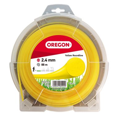OREGON Mähfaden, Trimmerfaden Gelb Roundline - 2,4 mm x 88 m (69-364-Y)