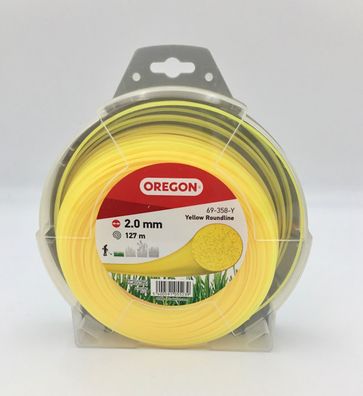 OREGON Fil de tonte, fil de coupe Roundline jaune - 2,0 mm x 127 m (69-358-Y)