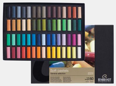 Rembrandt Set weiche Pastelle, Auswahl Deluxe | 60 halbe Pastelle