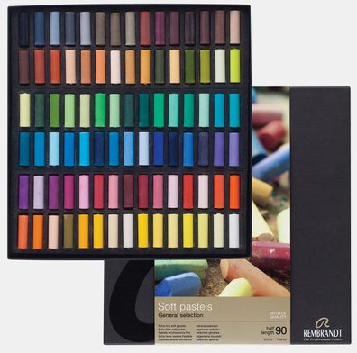 Rembrandt Set weiche Pastelle, Auswahl Professional | 90 Pastelle in halber Größe