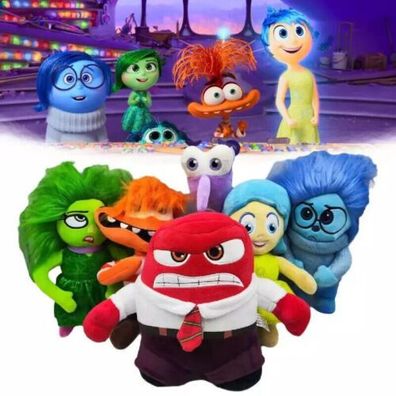 Inside Out Plusch Spielzeug Anger Sadness Fear Joy Disgust Modell Figur Puppe